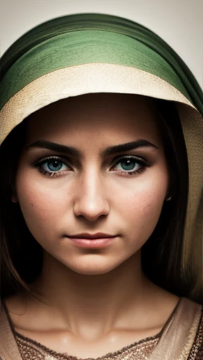 A beautiful Abramowicz woman focus on face photo with color