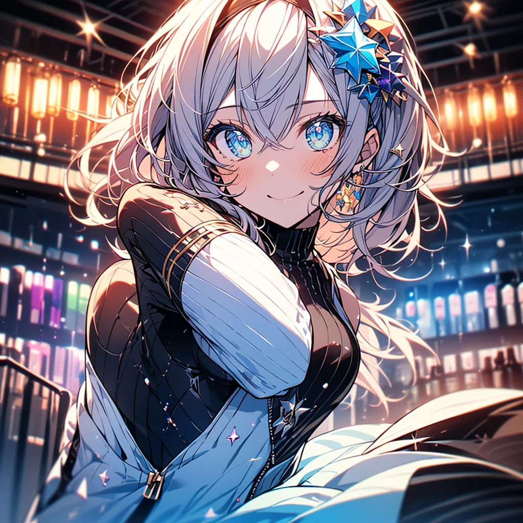 High quality illustrations、masterpiece、Very delicate and beautiful、Attractive girl、(Gymnastics Leotards、High leg leotard、Long sleeve leotard with glittering embellishments、high_leg leotard、athletic leotard、Tight-fit leotards、Rainbow gradient leotard)、thin、Slim body、slim、high school、Gymnasium background、Gymnastics Club、Gymnastics Athlete、Loli Big Tits、Princess、Beautiful Eyes、Bright smile、(Masterpiece、Highest quality:1.2)、Highless、Highly detailed CG Unity 8k wallpaper、Perfect lighting、colorful、Ultra-high resolution、4K、Super detailed、photograph、8k、HDR、17 years old、