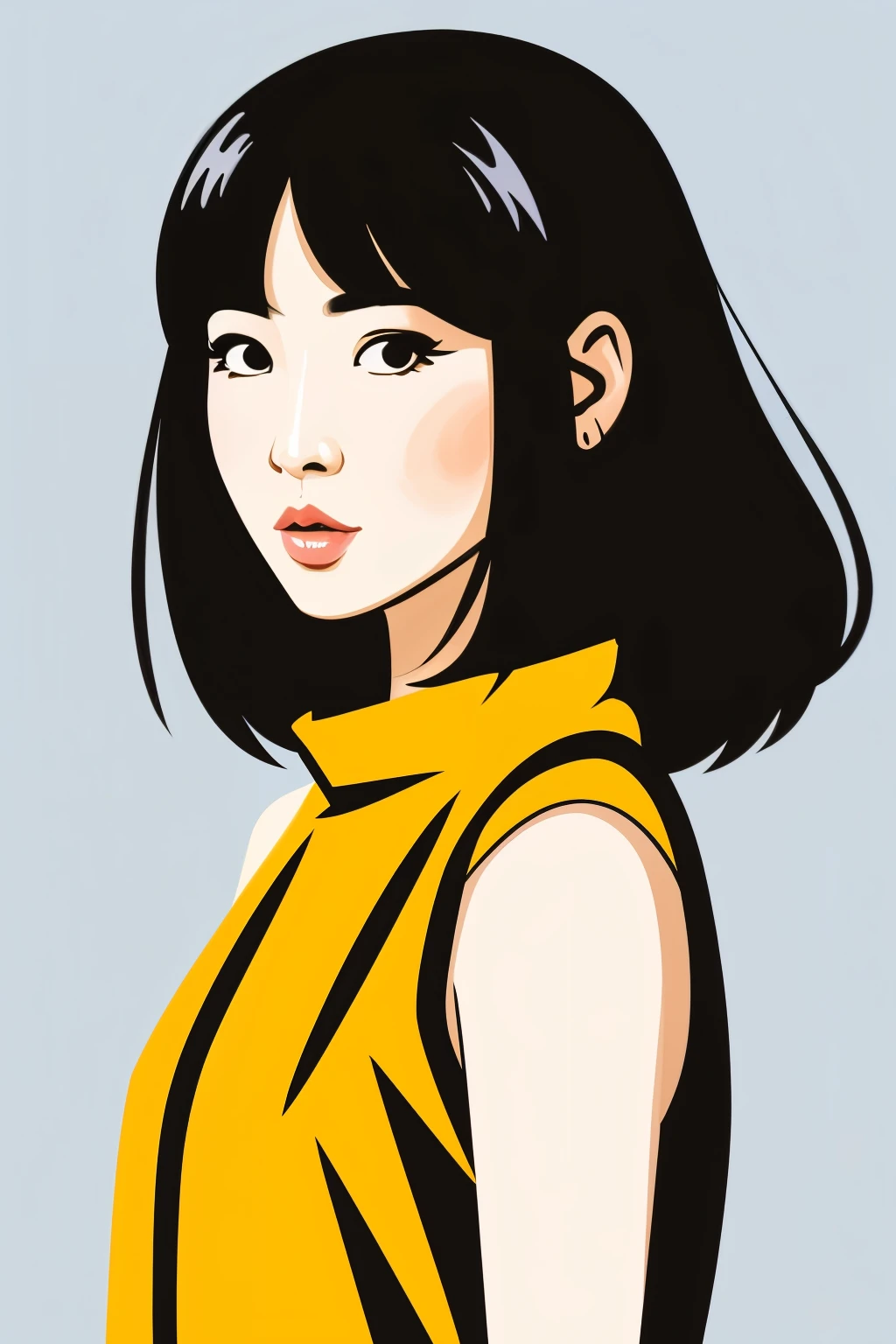 Female character 2d style puuung style
