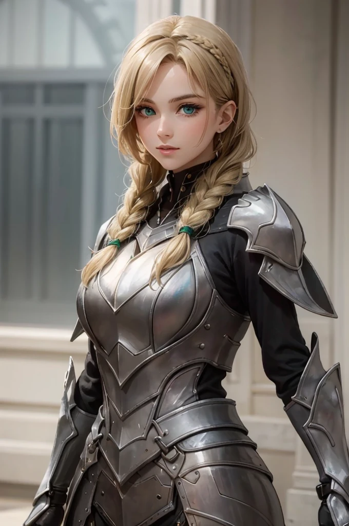"Name": "Isolde Brightsword",
    "Gender": "Female",
    "Age": 20,
    "Personality": "Graceful yet fierce",
    "Appearance": {
        "Height": "5'8\" (173 cm)",
        "Body": "Slender and toned",
        "Hair": "Long, braided, golden blonde",
        "((Eyes": "Emerald green))",
        "Skin": "Fair",
        "Clothing": "Light armor suited for scouting, green and silver tunic",
        "Features": ["Delicate features", "Bright, piercing eyes"]