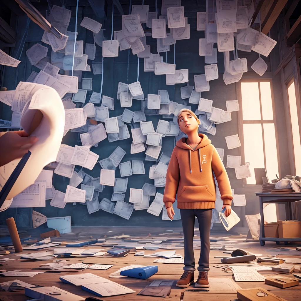 Create an image that represents anxiety