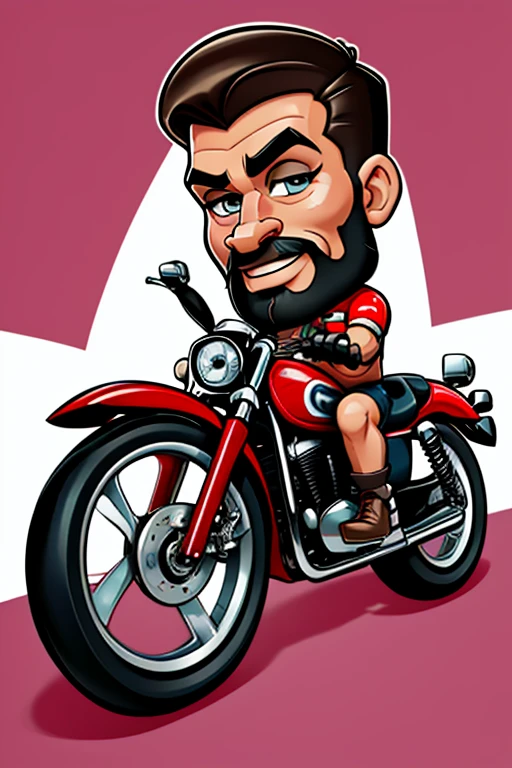 a cartoon drawing of a man riding a motorcycle with a peace sign, caricature illustration, caricature style, caricature!!!, biker, in cartoon style, cartoon portrait, picture of a male biker, caricature, cartoon style illustration, hog rider, motorbiker, cartoon digital art, cartoon digital painting, cartoon artstyle, cartoon art, caricaturist, caricatural