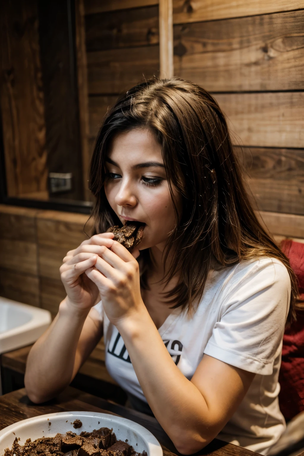 EMILLY FERREIRA EATING FECES WITH HER MOUTH