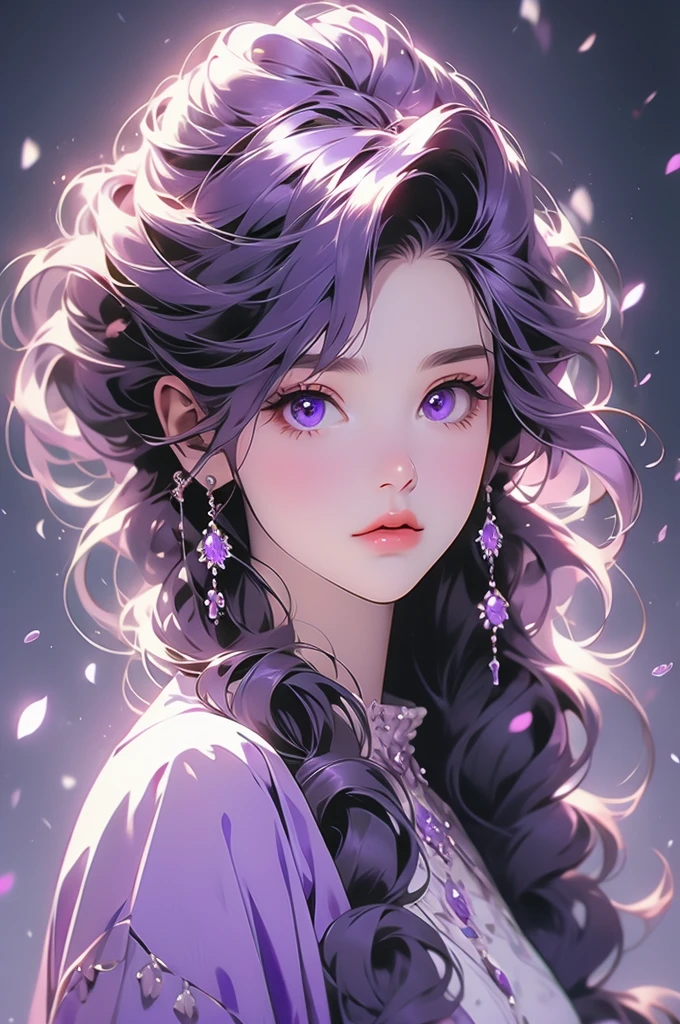 purple 1girl