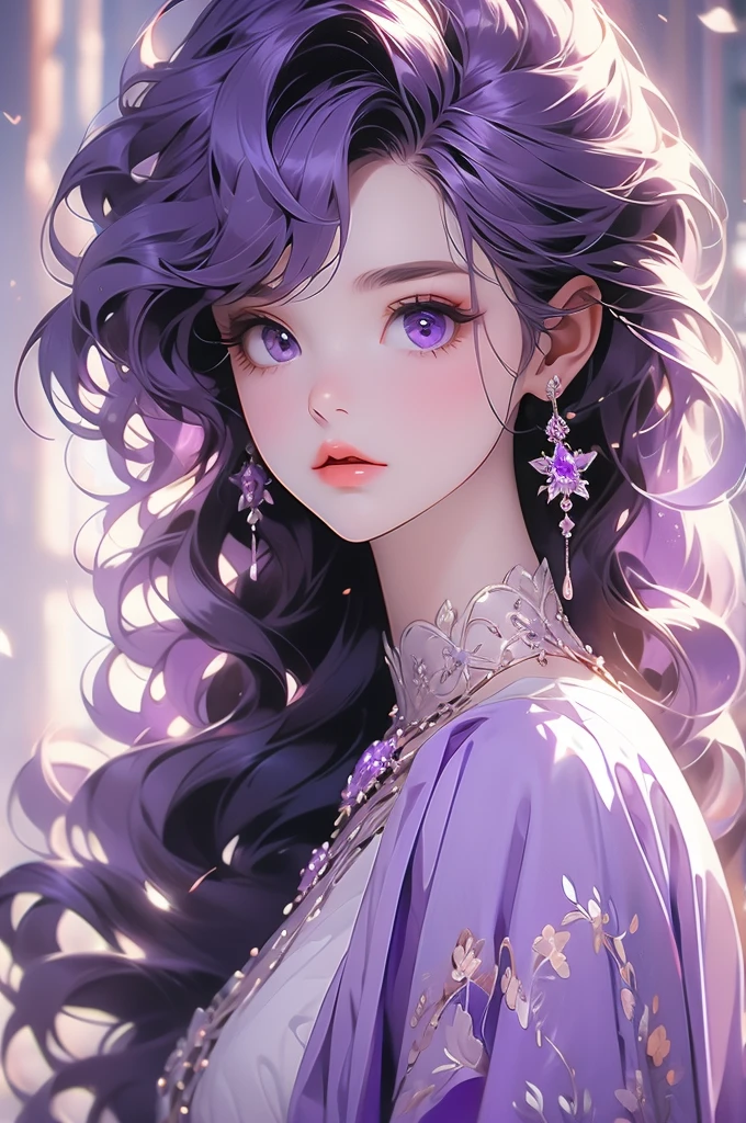 purple 1girl
