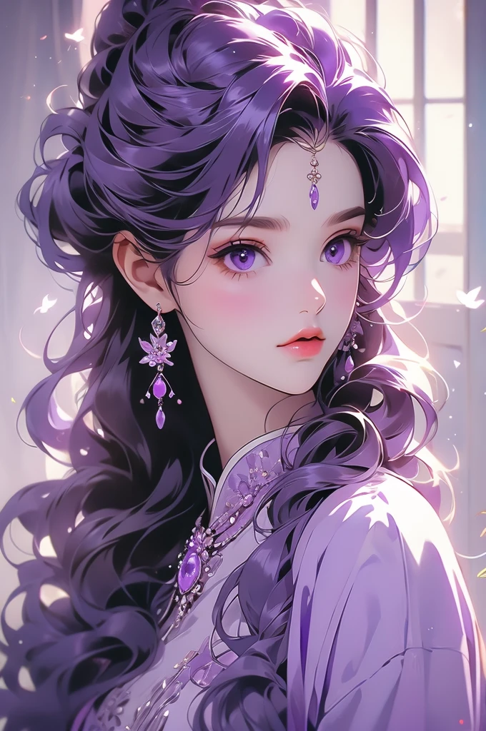 purple 1girl