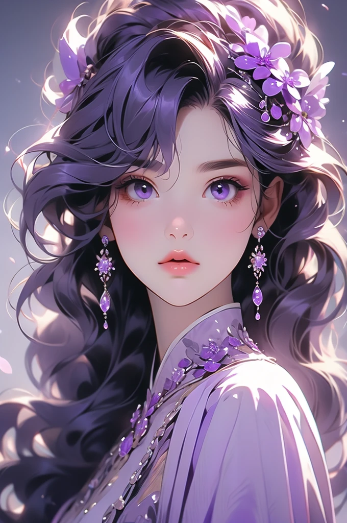 purple 1girl