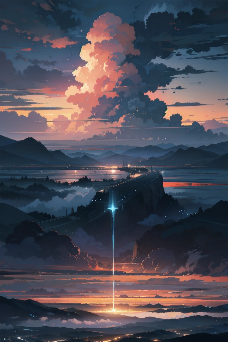 In the sky、Vast landscape photography , noon, (cloud:1.3), Realism Break
(masterpiece:1.2), (Highest quality), 4K, Very detailed, (Dynamic configuration:1.4), (Glowing lights, Atmospheric lighting), dream-like, Magic, (alone:1.2)