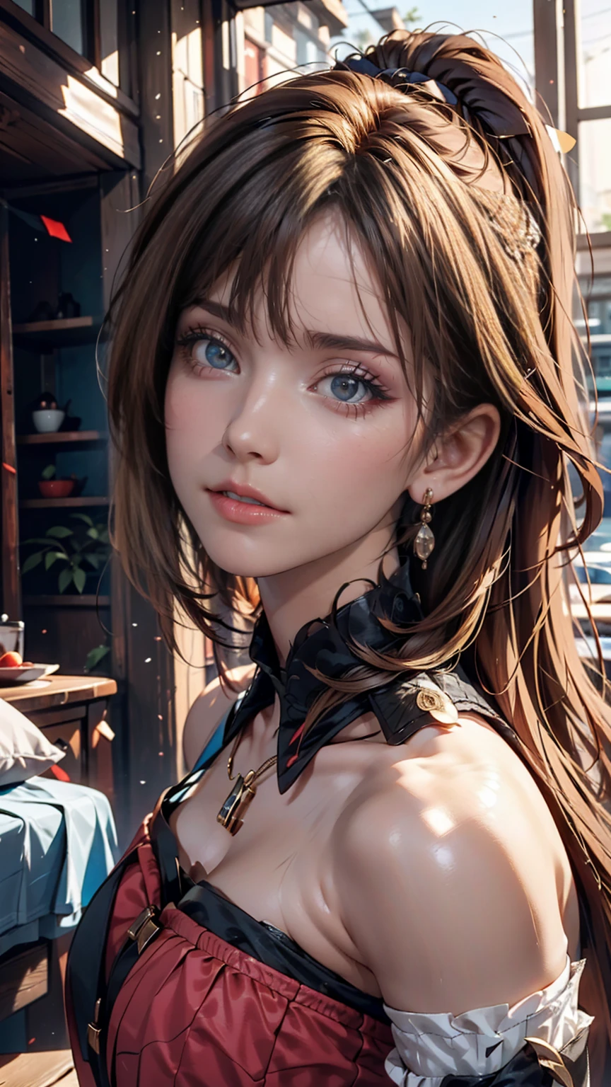 比類のないmasterpiece, Ultra-realistic 8K CG, Perfect artwork, ((The perfect woman)), Mature Woman, Narrow waist, Fascinating, clean, Beautiful Face, {Very delicate and beautiful girl} , 8k wallpaper, {{{masterpiece}} }, One girl, Blonde, blue eyes, ponytail, Police uniform, jewelry, lips, lipstick, Long Hair, Watch the audience, compensate, lips, red lips, Simple Background, alone