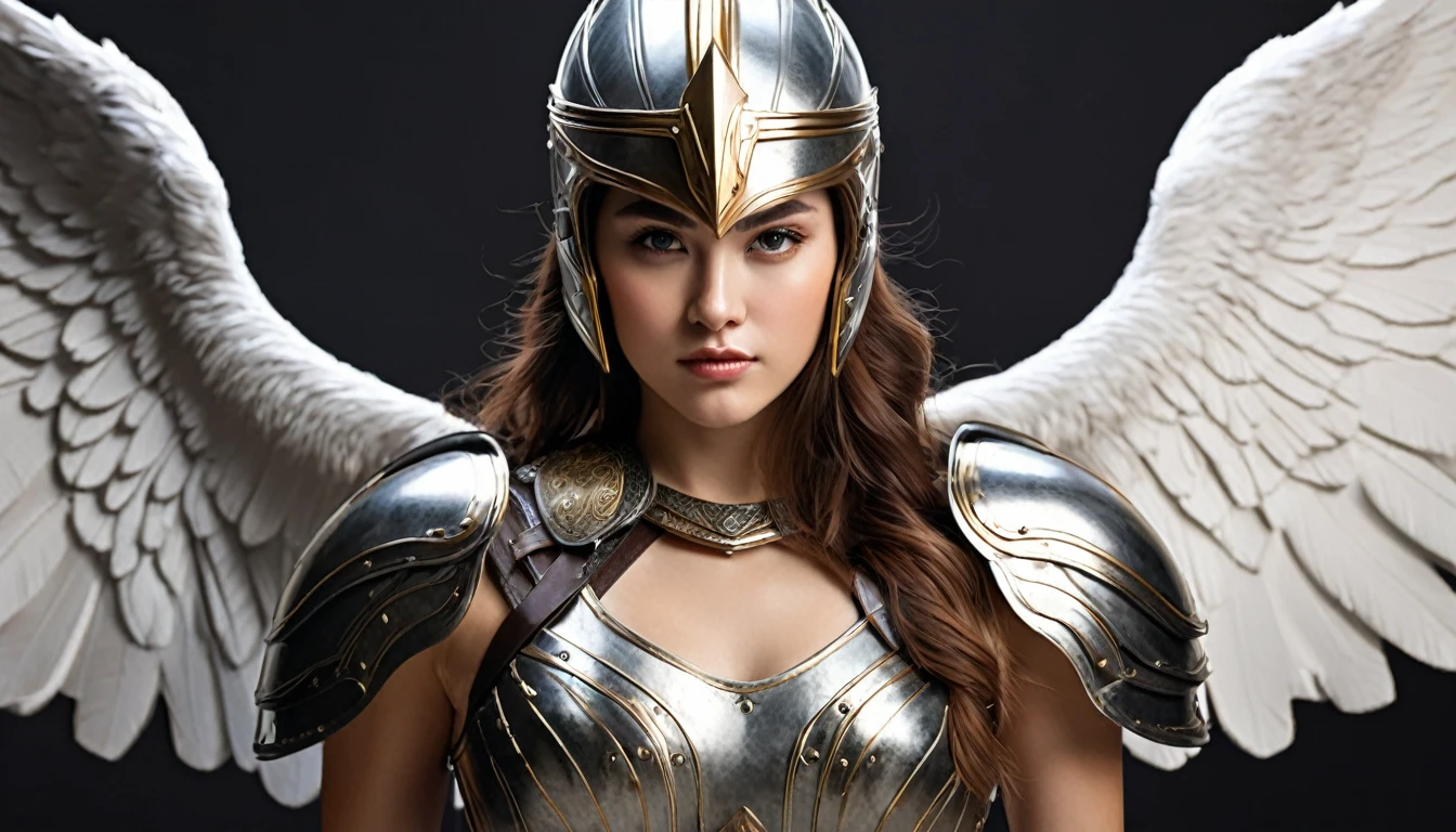 (translator:.95), High angle photo of a gorgeous young Valkyrie woman in Stefan Kostic style, Realistic skin texture,(Winged Helmet:1.1), (Valkyrie Armor:1.2), 1 / 2. Body Crop, 8 5mmartレンズ, 1 1. 2, Sharp focus, 8K high resolution, Very detailed, Complex, elegant, art:スタンリー・ラウとartジャーム