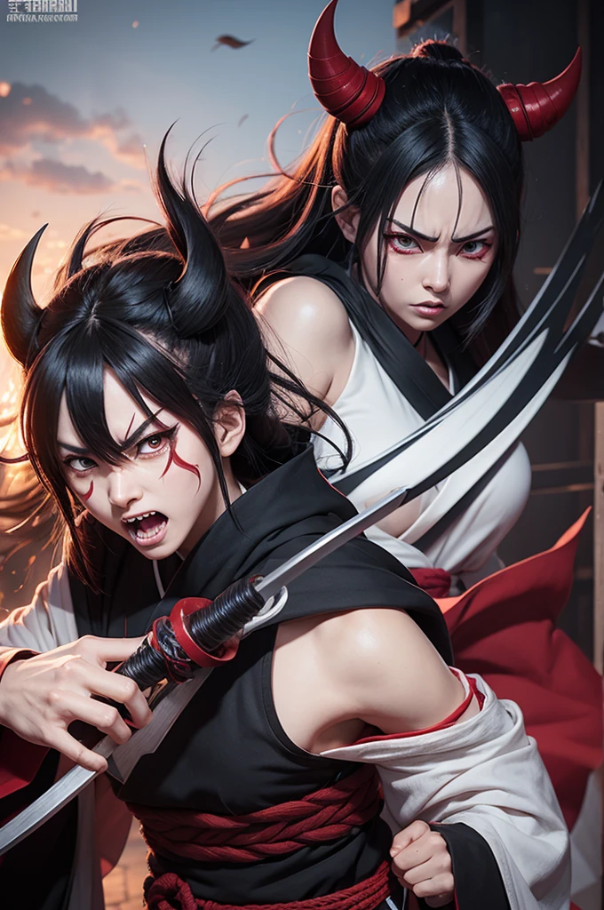 Create Anime Demon Slayer Character, Inosuke, angry