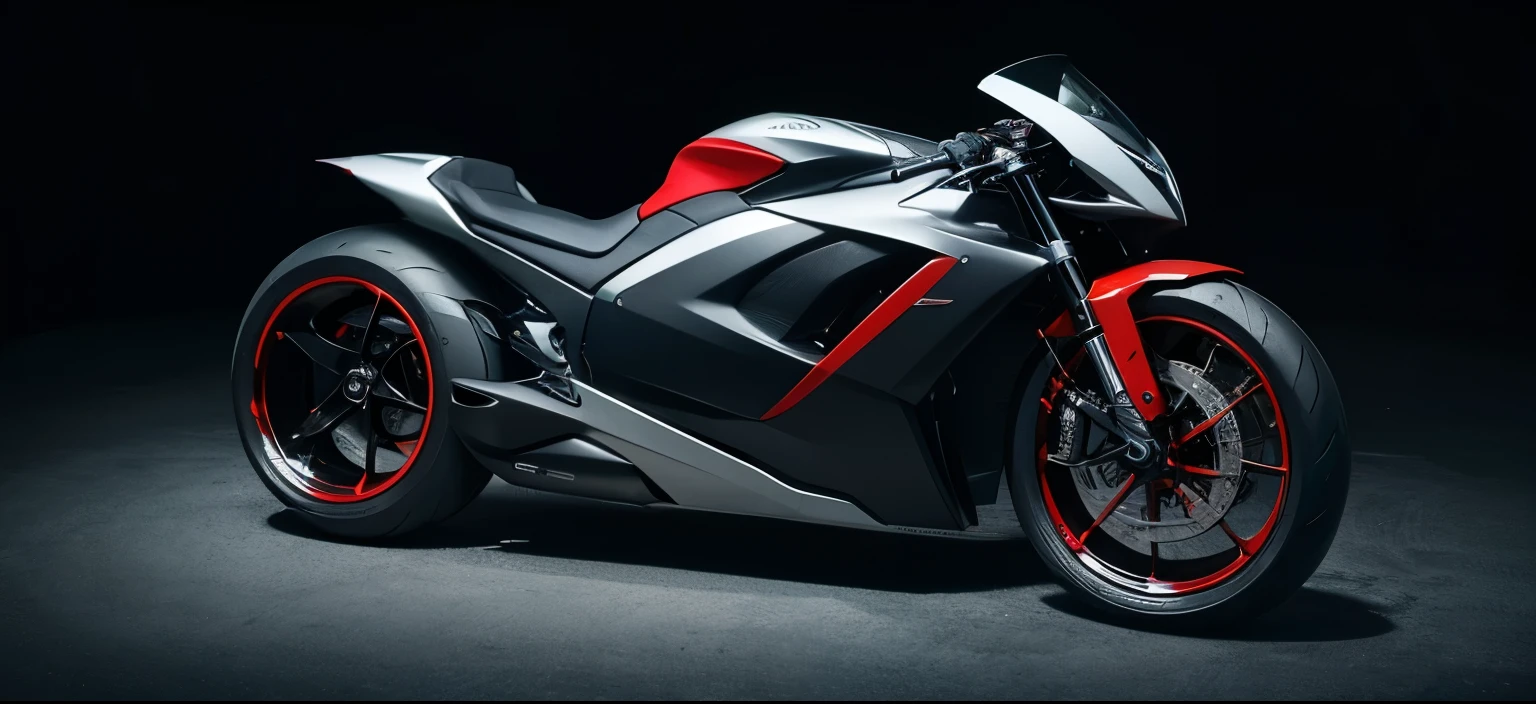 High Detail, high quality, best quality, high resolution,A real futuristic concept motorcycle