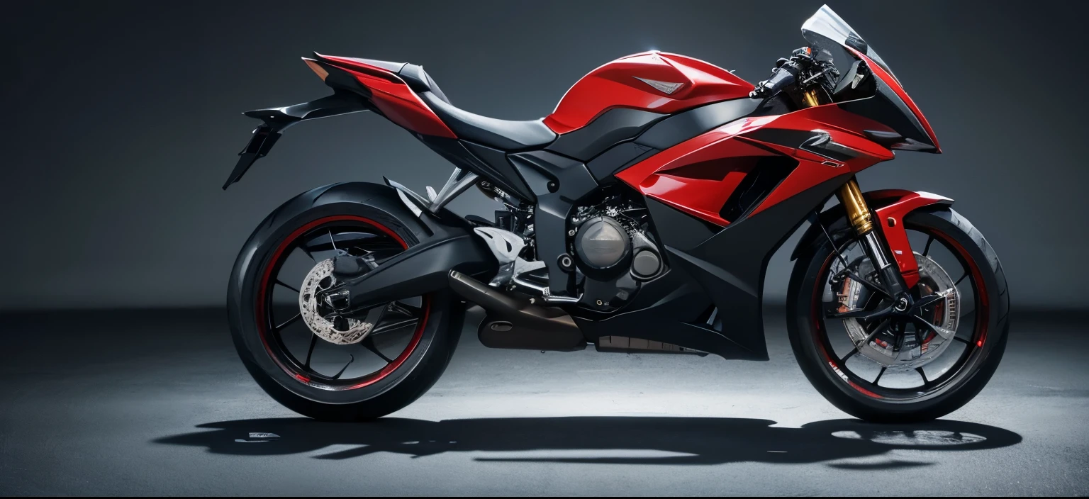 High Detail, high quality, best quality, high resolution,A real sports-style concept motorcycle