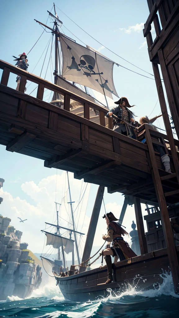 ((dramatic angle))Pirate War