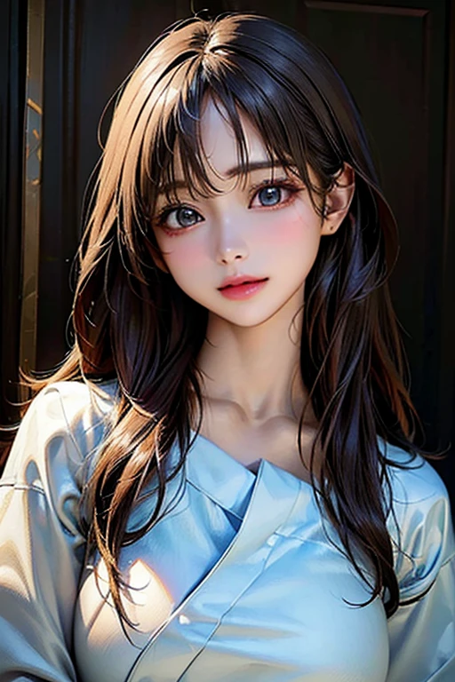 ((Highest quality)),(超High resolution),(Very detailed),(Detailed Description),((The best CG)),(masterpiece),Ultra-detailed art、(Highest quality、8k、32K、masterpiece)、(Realistic)、(Realistic:1.2)、(High resolution)、Very detailed、Very beautiful face and eyes、1 female、Tight waist、Delicate body、(Highest quality、Attention to detail、Rich skin detail)、(Highest quality、8k、Oil paints:1.2)、Very detailed、(Realistic、Realistic:1.37)、Bright colors、Beautiful Japanese Women、Detailed face、Smooth Skin、