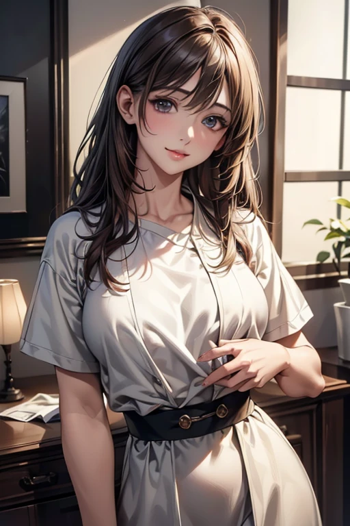 ((Highest quality)),(超High resolution),(Very detailed),(Detailed Description),((The best CG)),(masterpiece),Ultra-detailed art、(Highest quality、8k、32K、masterpiece)、(Realistic)、(Realistic:1.2)、(High resolution)、Very detailed、Very beautiful face and eyes、1 female、Tight waist、Delicate body、(Highest quality、Attention to detail、Rich skin detail)、(Highest quality、8k、Oil paints:1.2)、Very detailed、(Realistic、Realistic:1.37)、Bright colors、