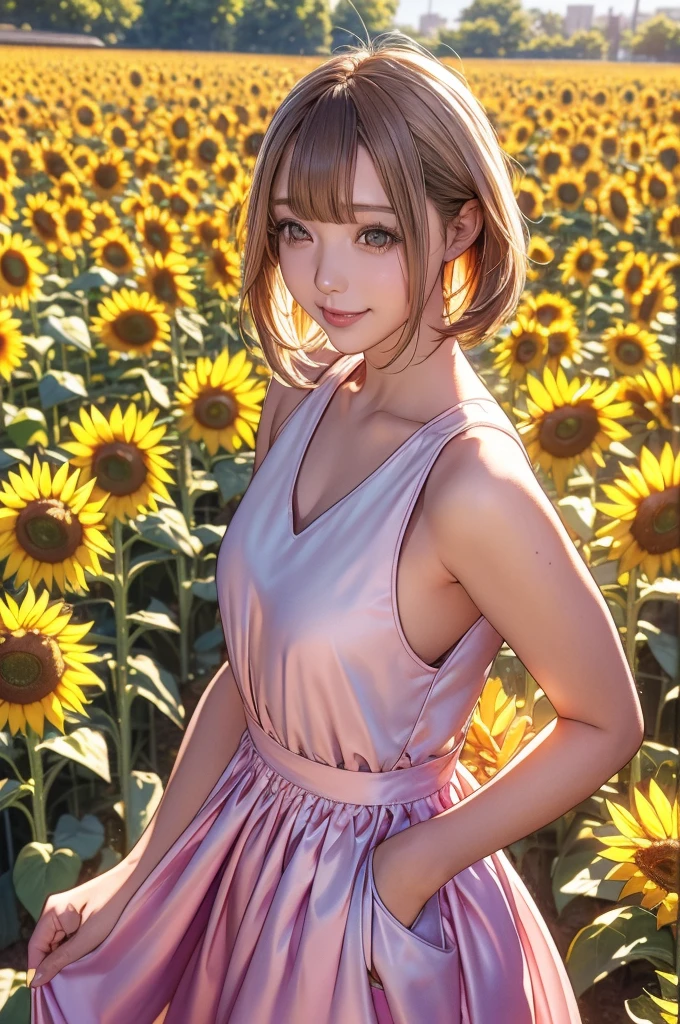 (masterpiece, best quality) <lora:epi_noiseoffset2:1>  <lora:add_detail:0.5> <lora:JulietStarling:0.6>
JulietStarling, 1girl, twintails, sitting in a sunflower field, smiling, cute, sunlight,  highly detailed, digital painting, artstation, concept art, sharp focus, illustration, by James Gurney and greg r