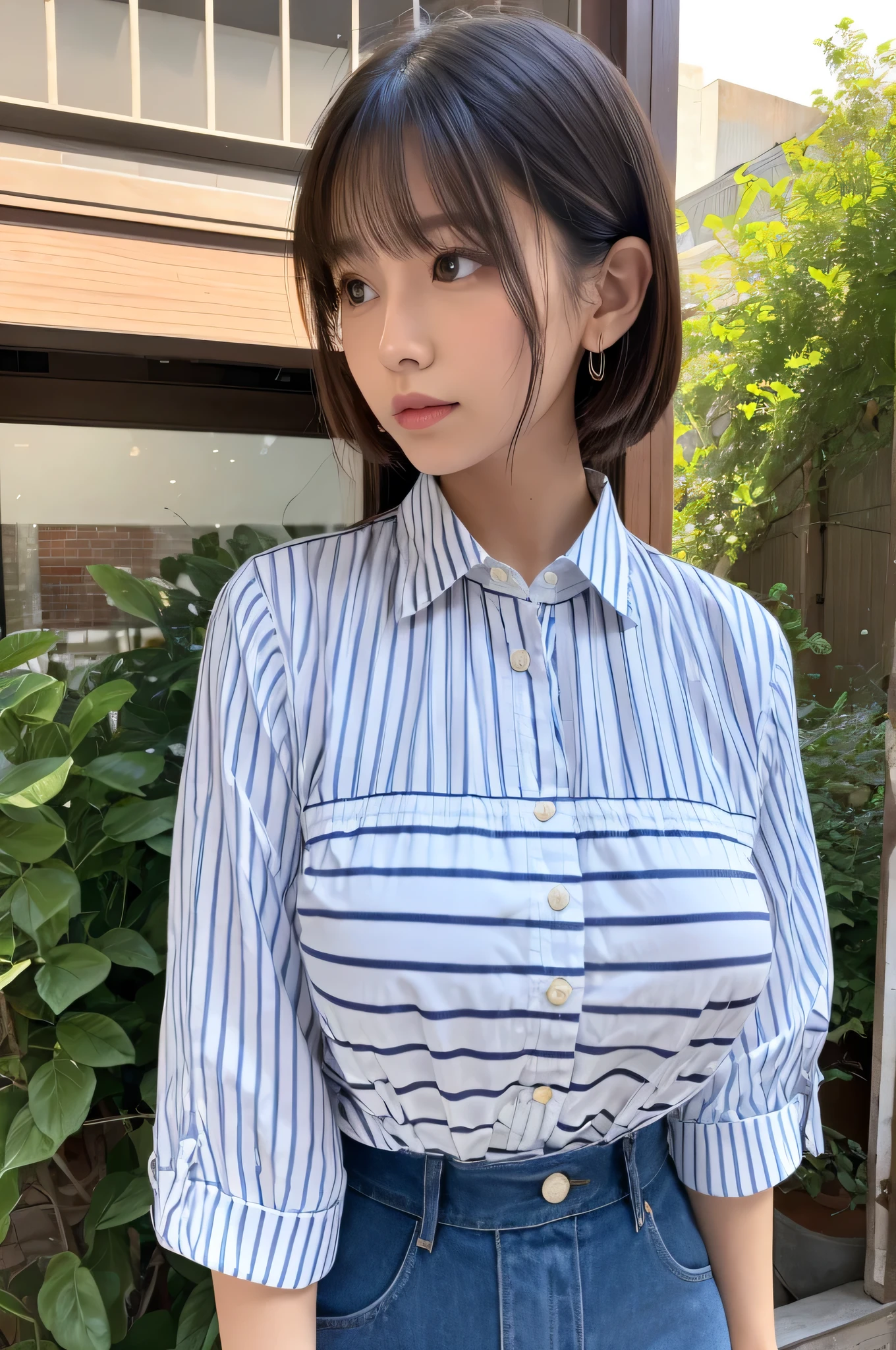 Hands tied behind back、