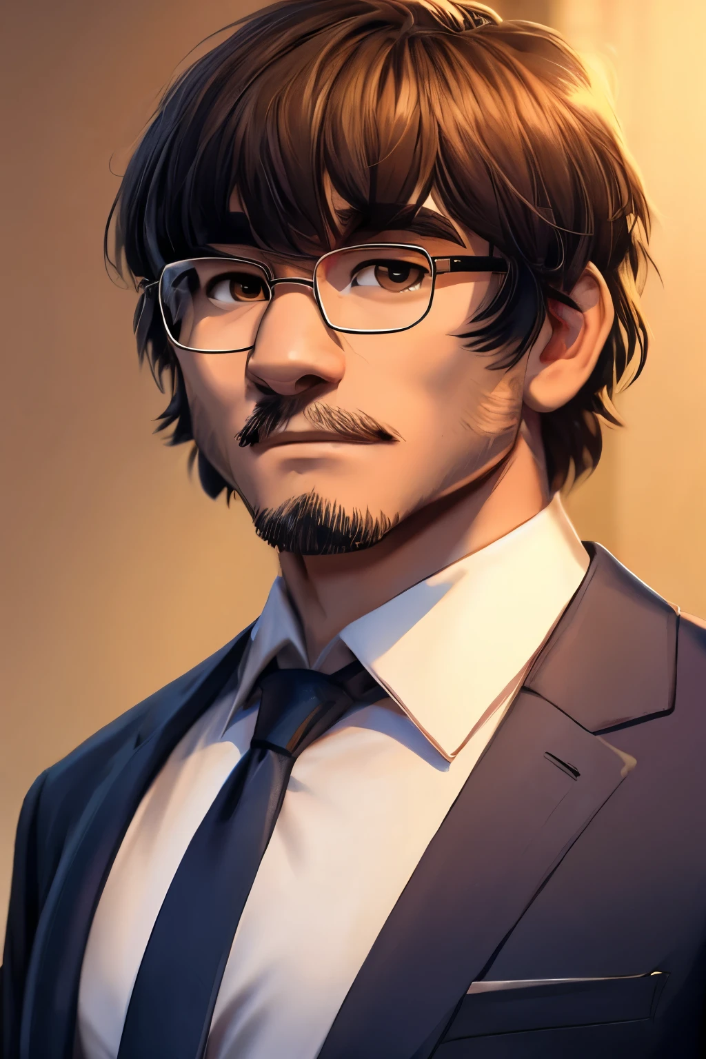 uncle　bangs　Glasses　