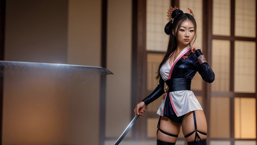 ORIENTAL WARRIOR- GEISHA- SAMURAI SWORD- SEXY- TINY BLACK PANTIES- DETAILED PHOTO- ANGRY FACE- BEAUTIFUL BODY- SHINY TEMPLE- KNEES- COLORFUL HD- SAMURAI- NINJA- BEAUTIFUL- FULL BODY FRAME- DETAILED PHOTO- HD 2.2- FULL OF DETAILS- REAR- BEAUTIFUL FACE- STRAPS- RIBBONS- BRAND BRAND