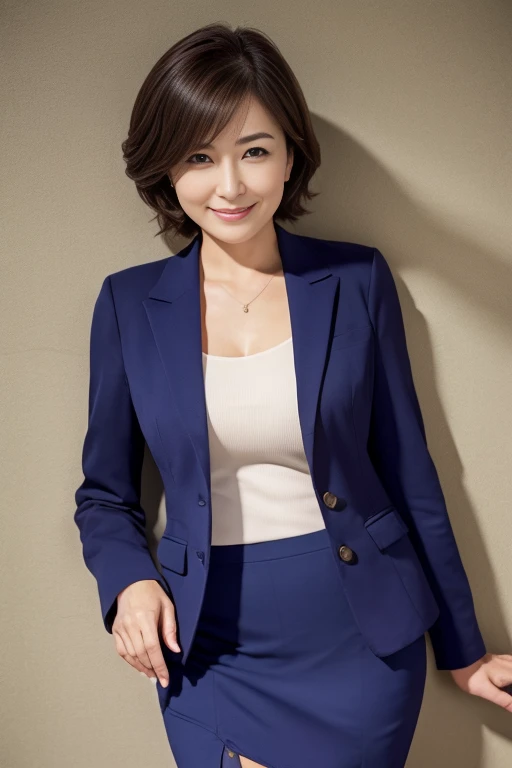 Beautiful Japanese Woman、Beautiful mature woman、Classy sex appeal、Round Faced Woman、Gentle smile、sexy、Cotton tight skirt、blazer、Perfect lighting、beauty、透明なbeauty、8KHigh resolution、Beautifully trimmed feet、panties、beauty in natural light、High resolution、Realistic、masterpiece、Gravure quality、55-year-old Mrs.、Round Faced Woman、bra、sexyな胸元、panties、Smiling Kindly、Smile、business suit、Leaning against a wall、Beautiful legs、Cotton tight skirt、bra、Beautiful chest、sexyでBeautiful legs、blazer、panties、