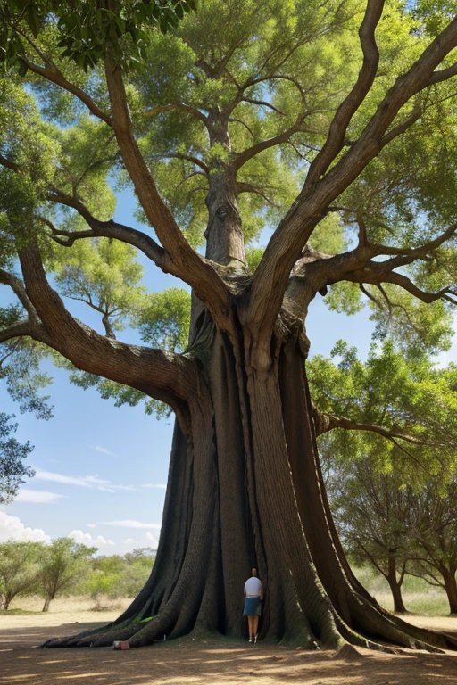 Creat a big tree which branch big and looking dangerous