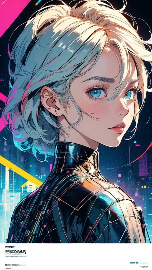 (((masterpiece, highest quality))),(((solo:1.2))),(((1girl:1.2))),32k wallpaper, very detailed, poster, vintage science fiction,(((((geometric cinematic movie poster))))), (bauhaus),(((abstract))),(((mid century modern))),(((((portfolio))))),(((((Close-up))))),(((((bust up))))),((((more various angle)))),(((highlight))),Vast landscape,((((heterochromia)))),(((complete. detailed face))),(((Extremely talented))),(((most complecated machine))),Colorful color scheme,((((((Beams from the eyes))))))
