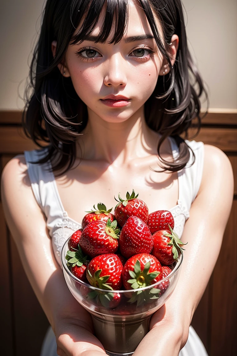 ((Best quality, 8k, Masterpiece :1.3),A Strawberry