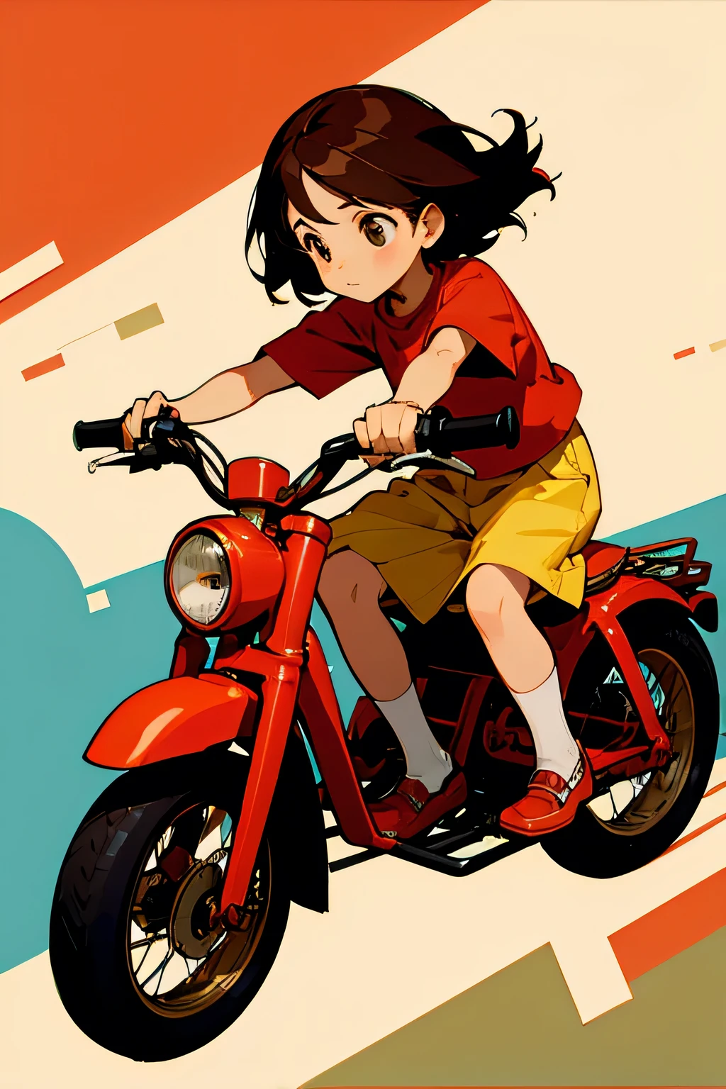 tricycle,4 years old,ride,brown hair,children