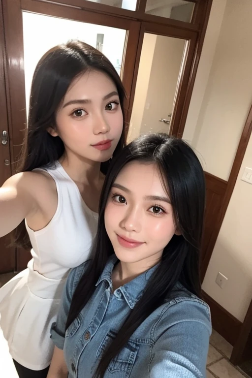 Filipino twins selfie