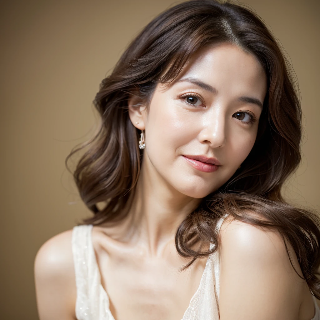 Beautiful mature woman with beautiful wavy long hair,Sexy Mature, Ultra-high resolution,(Realistic:1.4), ((Highest quality)), ((masterpiece)), (be familiar with),