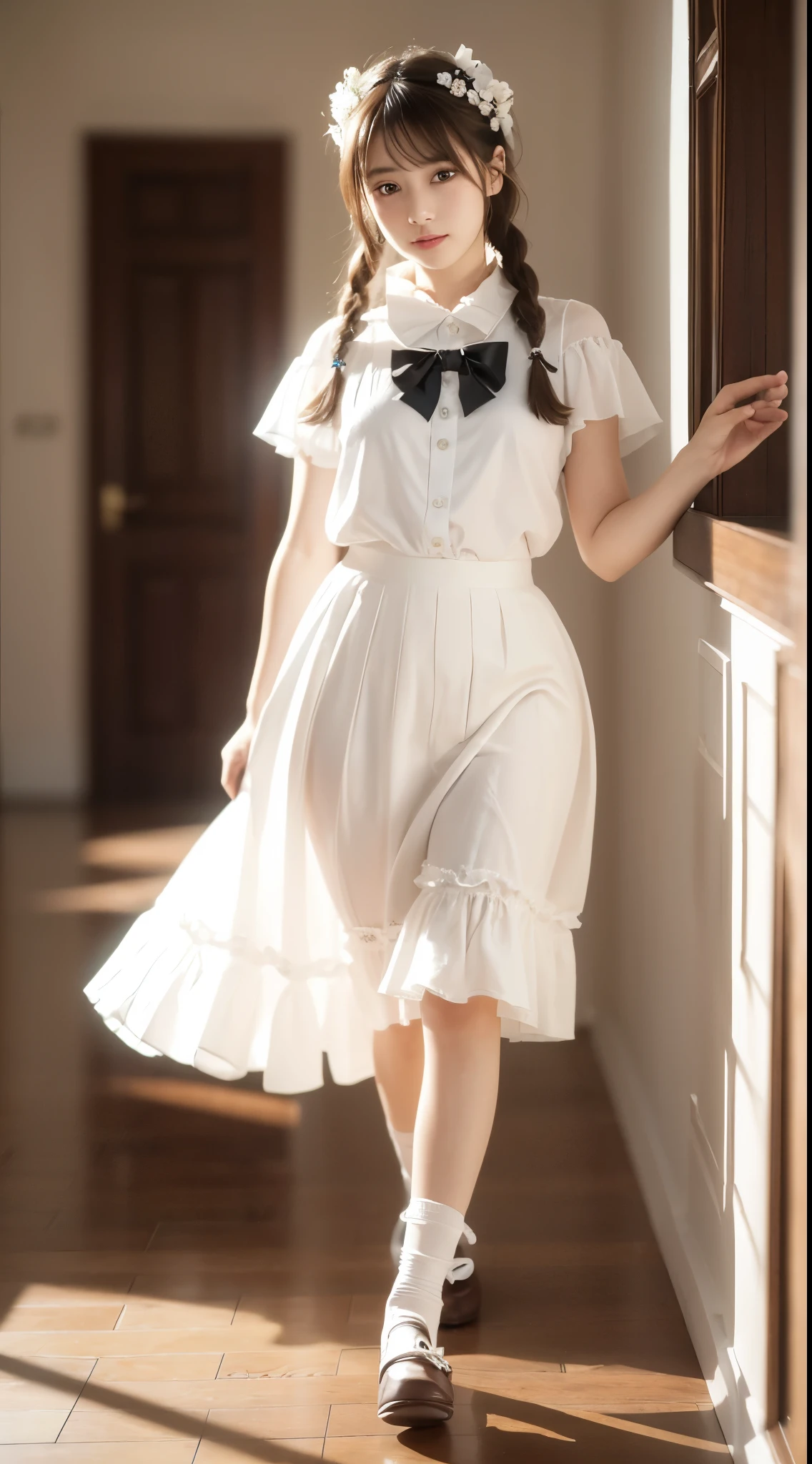 Apprentice Angel、Short Bob、Frilled mini skirt、whole body、Panties