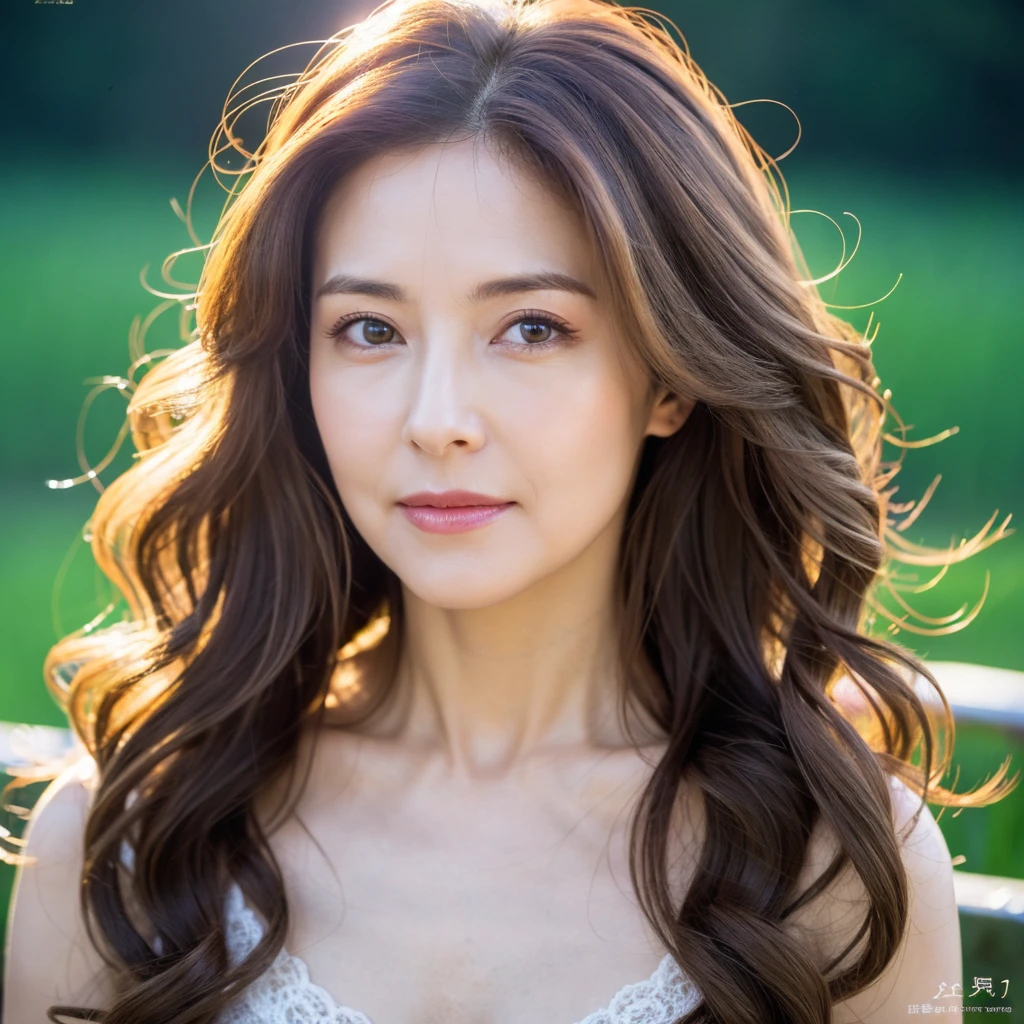 Beautiful mature woman with beautiful wavy long hair,Sexy Mature, Ultra-high resolution,(Realistic:1.4), ((Highest quality)), ((masterpiece)), (be familiar with),