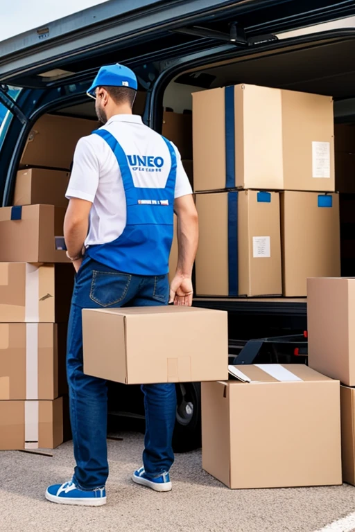 Moving company logo Uneo Trasportation