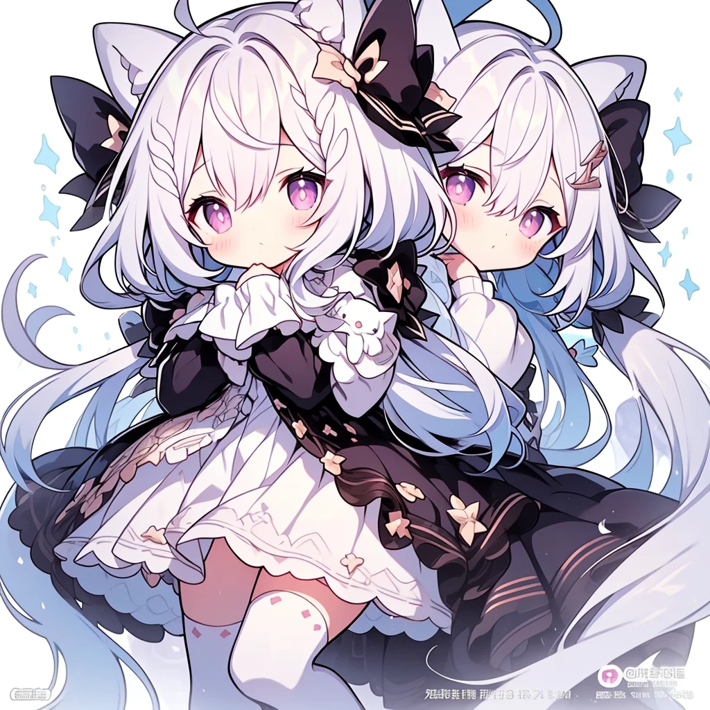 Character portraits (Delicate eyes), (cute), ulzzang-6500-v1.1, (Medium Breast:1.2)Double tail(long),Purple Hair,Girl,Purple Eyes,Ultra HD