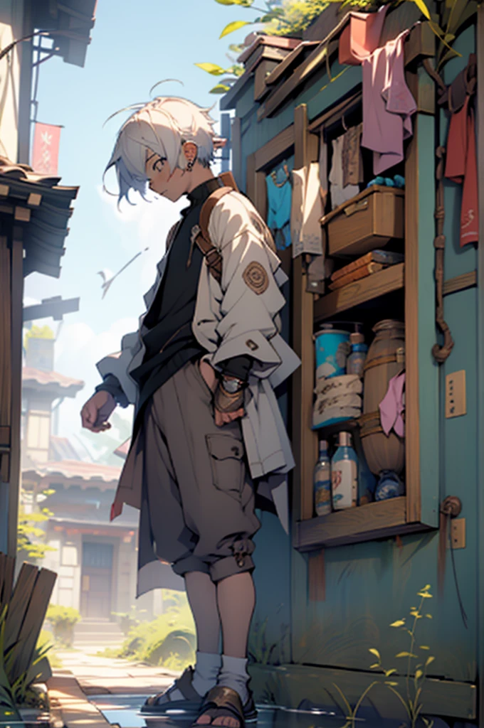 anime boy and girl in mushoku tensei in the sky boy age is 17 girl age is 21