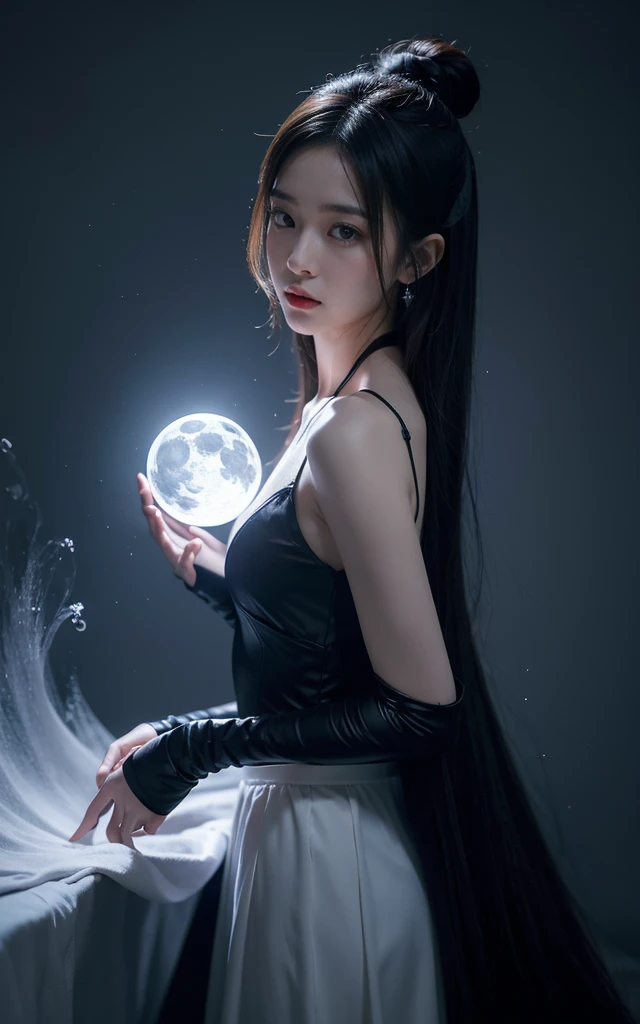 arms,cleveage,(Magic Circle:1.1),xiuxian, (Genshin Impact), (masterpiece, best quality:1.2), 1 girl, Solitary, Deep in Wonderland,Moonlight falls like water,Foggy Room,The heroine's figure is vaguely visible,Like a fairy in a painting,Slender sexy legs,Very beautiful legs,Show sexy,Large Breasts,美丽而又带着一丝mystery的色彩。Her face is beautiful and delicate,Like a finely carved jade,Showing extraordinary beauty。The eyebrows are so pretty,The waves in my eyes are like twinkling stars,Show the light of perseverance and wisdom。The bridge of the nose is straight,Cherry lip color,The slightly upturned corners of the mouth reveal confidence and calmness。Her face is chiseled,Skin like jade,Reveal healthy glow,Just like fairies, She never eats fireworks in this world。Her makeup is light and delicate,No excessive embellishment,But it is enough to show her temperament and charm。Light foundation highlights the translucence of the skin,A light eyebrow pencil outlines her perfect eyebrow shape,Eye makeup is eye shadow and eyeliner,Make her eyes brighter、Energetic。嘴唇涂上grace的口红,Add a touch of charm and sophistication。她的衣服grace别致,Clothes fluttering,As if the wind will blow it up at any time,Drifting away。既不失grace,She also demonstrated her extraordinary skills。Swaying with her movements。Her hair was tied back casually.,Secure with a jade hairpin,A few strands of hair fluttering gently in the wind,Add a touch of softness。Her figure looms in the fairyland,宛如一道Large Breasts美丽的风景线,Attracted everyone'concern。She seems like a fairy in wonderland,Large Breasts美丽、grace、mystery、Full of power。