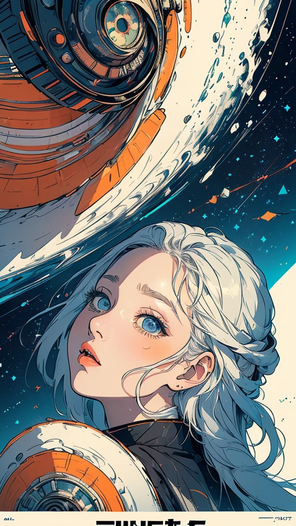 (((masterpiece, highest quality))),(((solo:1.2))),(((1girl:1.2))),32k wallpaper, very detailed, poster, vintage science fiction,(((((geometric cinematic movie poster))))), (bauhaus),(((abstract))),(((mid century modern))),(((((portfolio))))),(((((Close-up))))),(((((bust up))))),((((more various angle)))),(((highlight))),Vast landscape,(((complete. detailed face))),(((Extremely talented))),(((most complecated machine))),Colorful color scheme,((((((detailed Roll one's eyes))))))