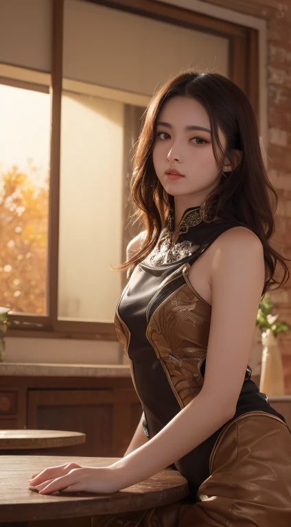 Tabletop, Highest quality, figure, Very detailed, In detail, High resolution, 8k wallpaper, Perfect dynamic composition, Beautiful attention to detail, Women&#39;s Fashion Summer,Medium Hair,Small Breasts Natural Color Lip, Bold sexy pose,smile,Harajuku、20-year-old girl、cute、sexy shot looking at camera