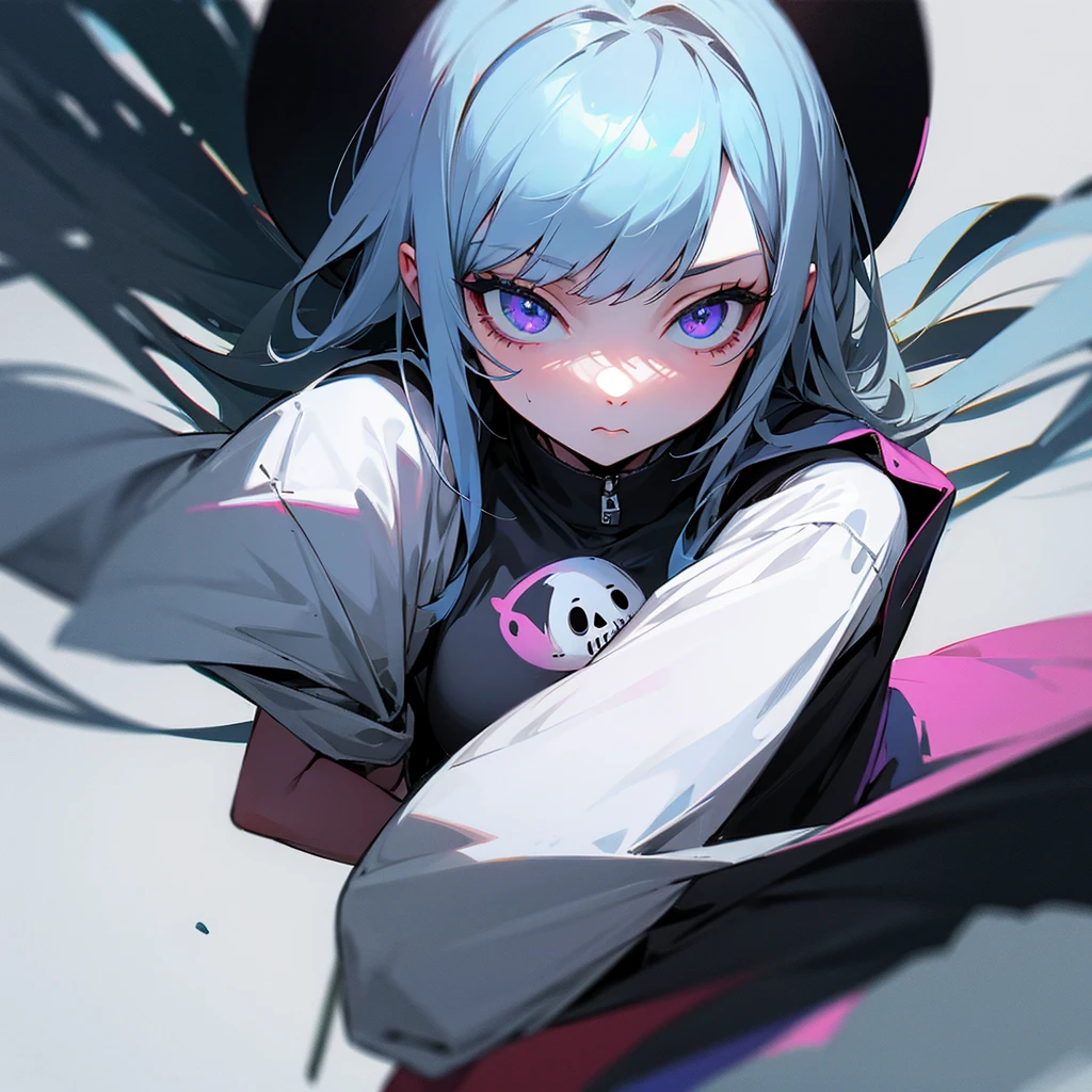Horror girl cute cool illustration black