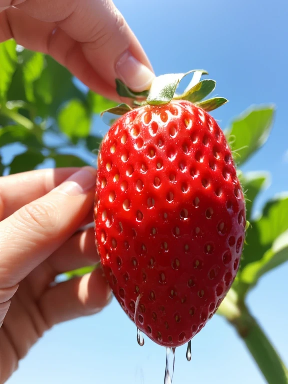 strawberry, (One capsuleのstrawberry), (One capsule), Water Drop、Cool feeling、For advertising purposes, Sizzle feeling, fresh, Juicy,