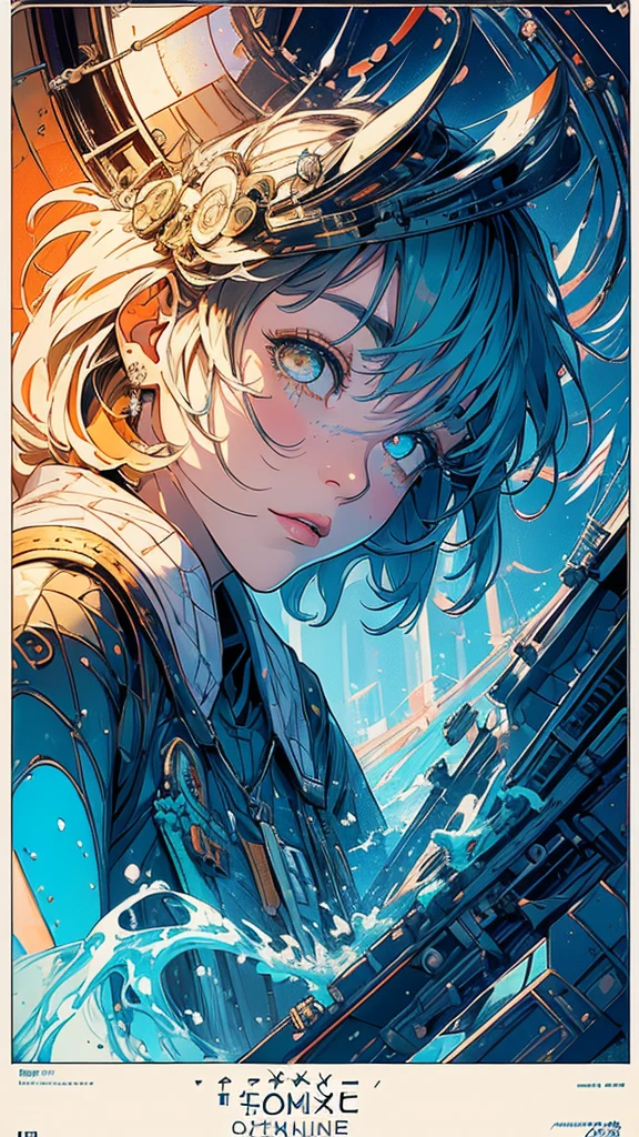 (((masterpiece, highest quality))),(((solo:1.2))),(((1girl:1.2))),32k wallpaper, very detailed, poster, vintage science fiction,(((((geometric cinematic movie poster))))), (bauhaus),(((abstract))),(((mid century modern))),(((((portfolio))))),(((((Close-up))))),(((((bust up))))),((((more various angle)))),(((highlight))),Vast landscape,(((complete. detailed face))),(((Extremely talented))),(((most complecated machine))),Colorful color scheme,((((((detailed Roll one's eyes)))))),(((Penrose Stairs)))