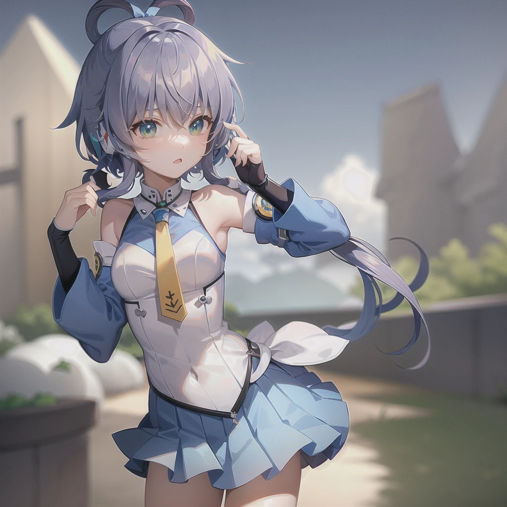 Let Luo Tianyi hold a Type 95 rifle。