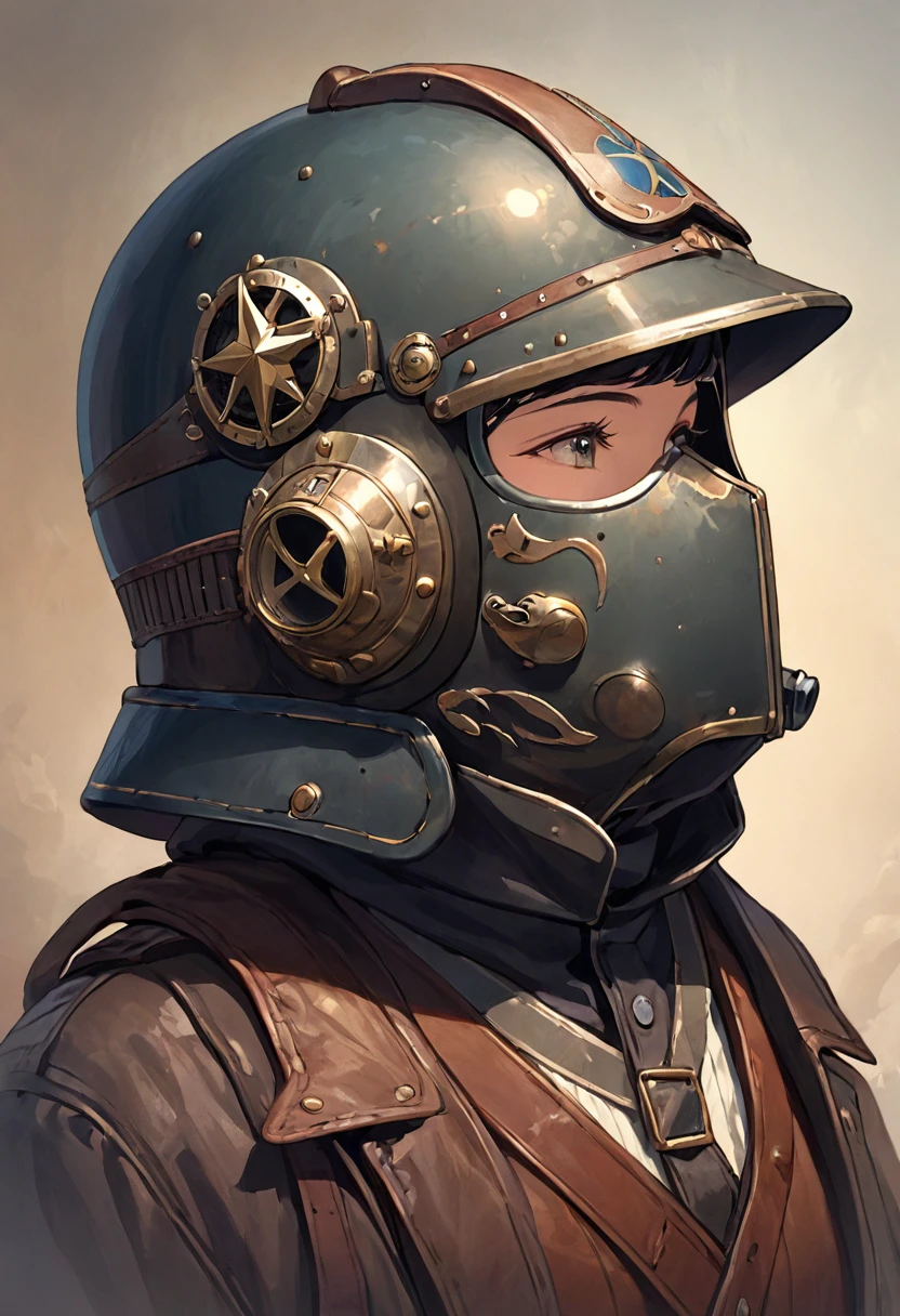 old Western pilot's helmet