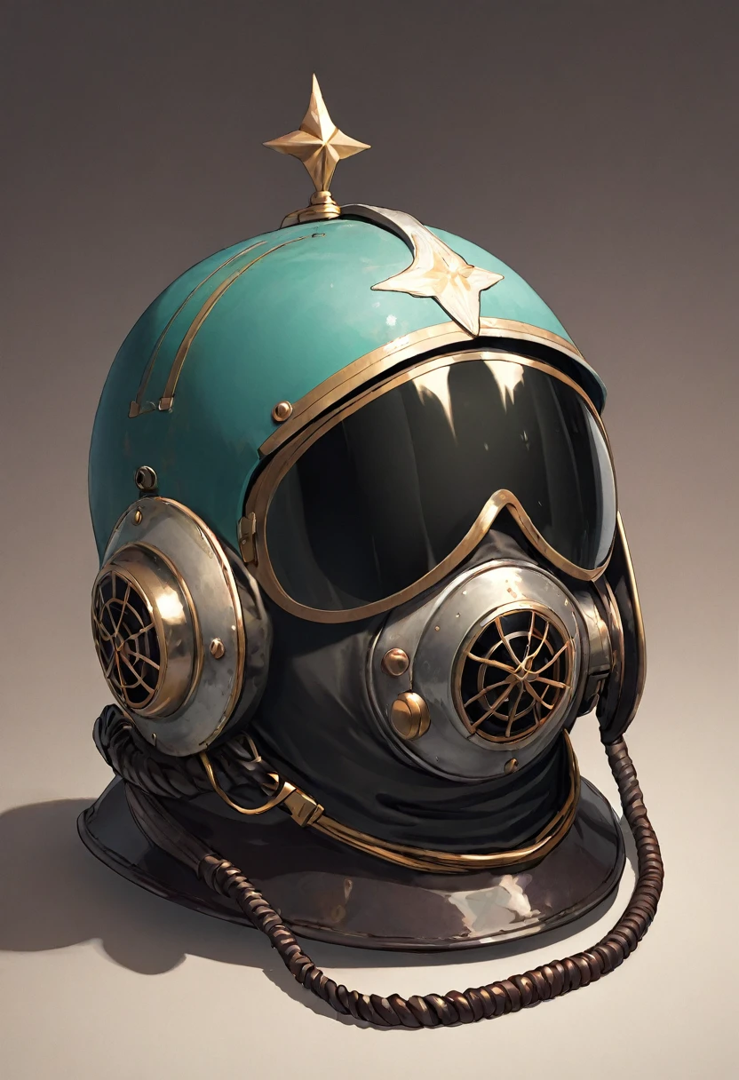 old pilot's helmet