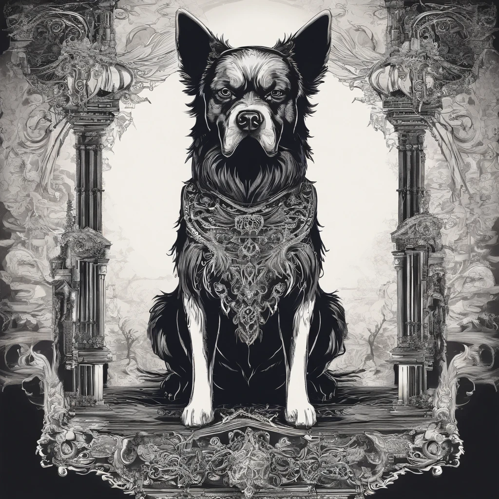 Dog but  It with  a huge  head