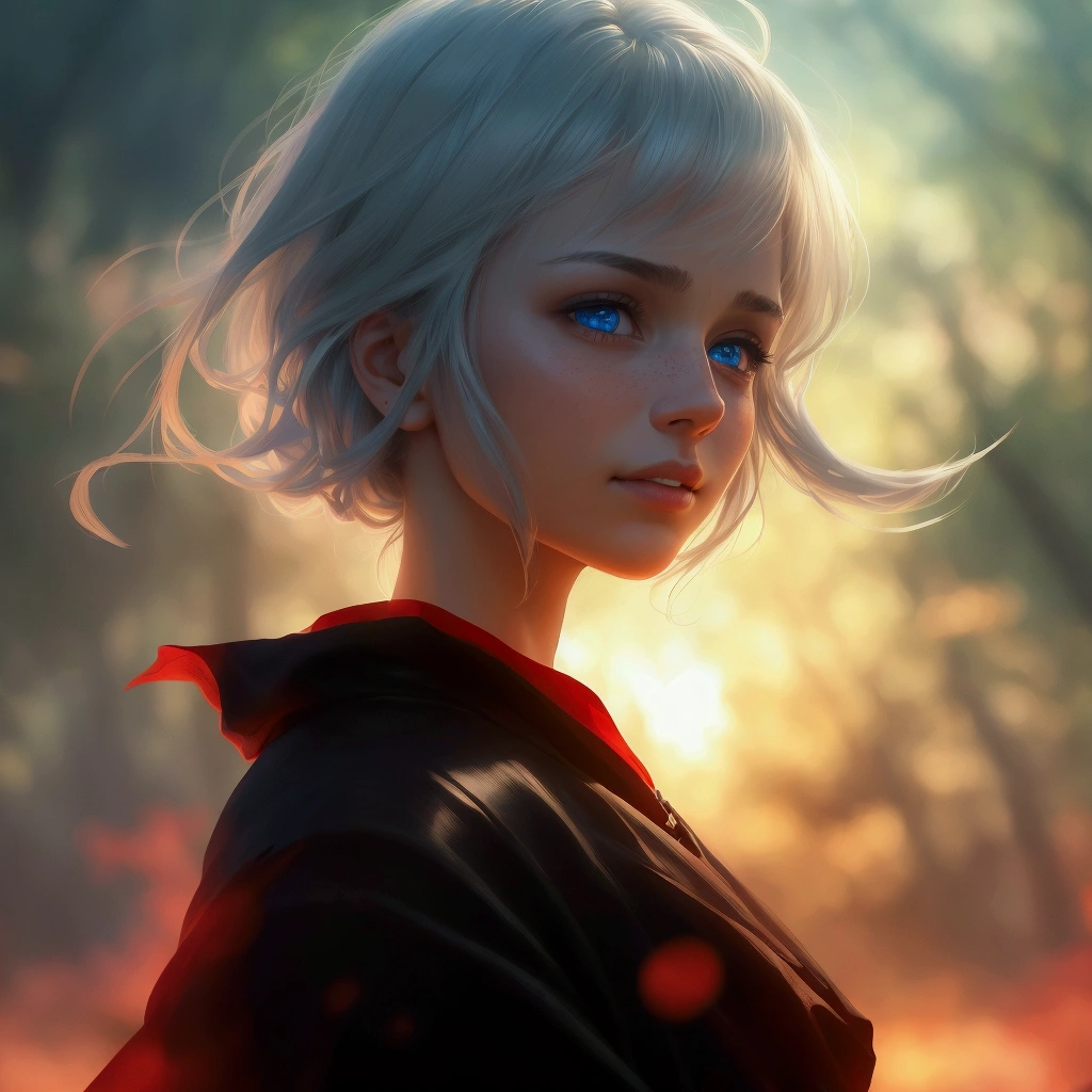 Um homem com a filha, juntos e felizes.
A noble warrior with a long sword, black metal armor, white skin, short black hair and clear blue eyes, masculine face, no beard. He is with his daughter. A beautiful 5-year-old happy black-haired girl, in the middle of the forest, a paternal moment, (best quality,4k,8k,highres,masterpiece:1.2),ultra-detailed,(realistic,photorealistic,photo-realistic:1.37),hyperrealistic, chiaroscuro lighting, dramatic lighting, vibrant colors, cinematic composition, intricate details, realistic skin textures, highly detailed facial features, beautiful lush forest background, moody atmosphere, emotional expression, warm tones
