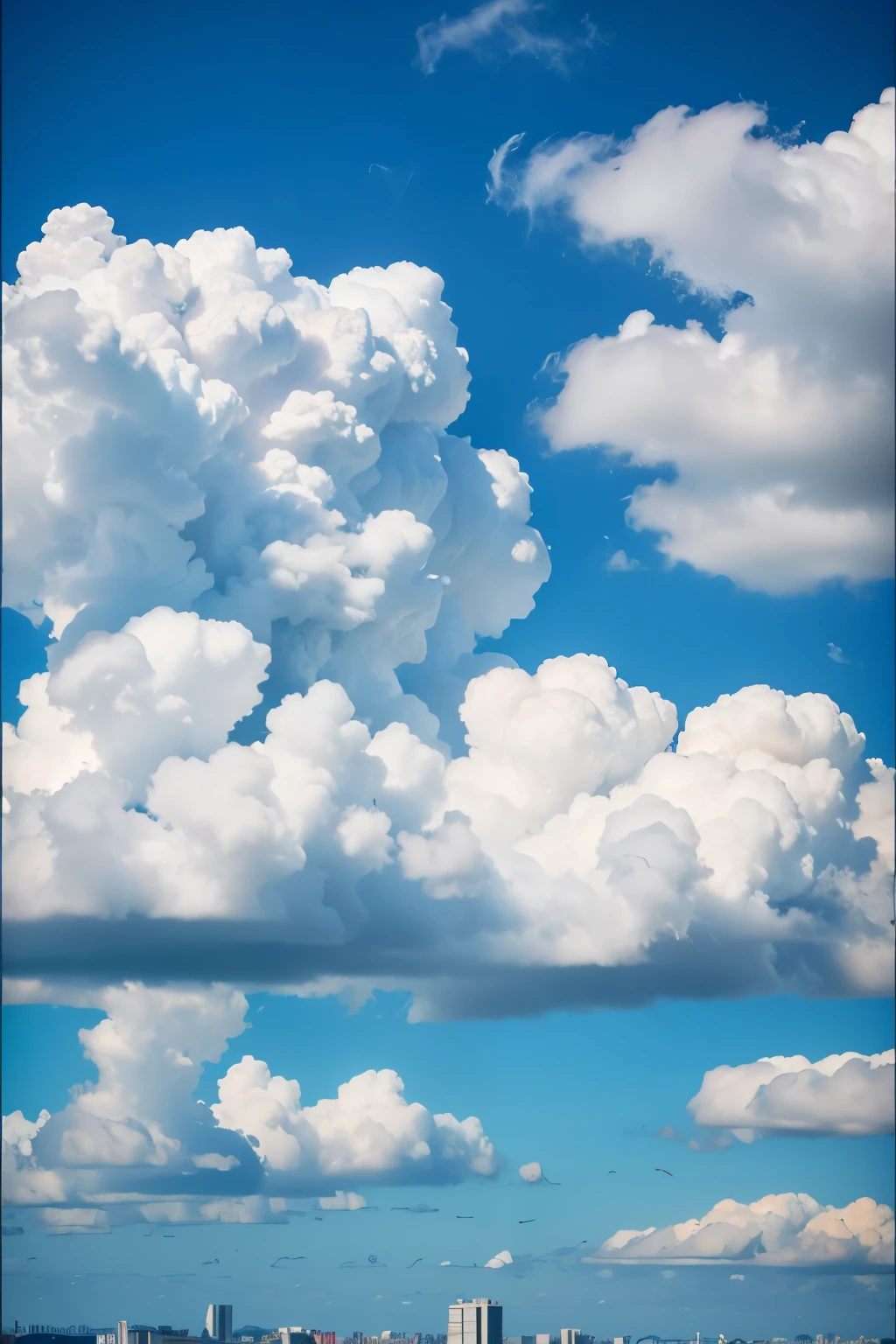 Clouds in the blue sky