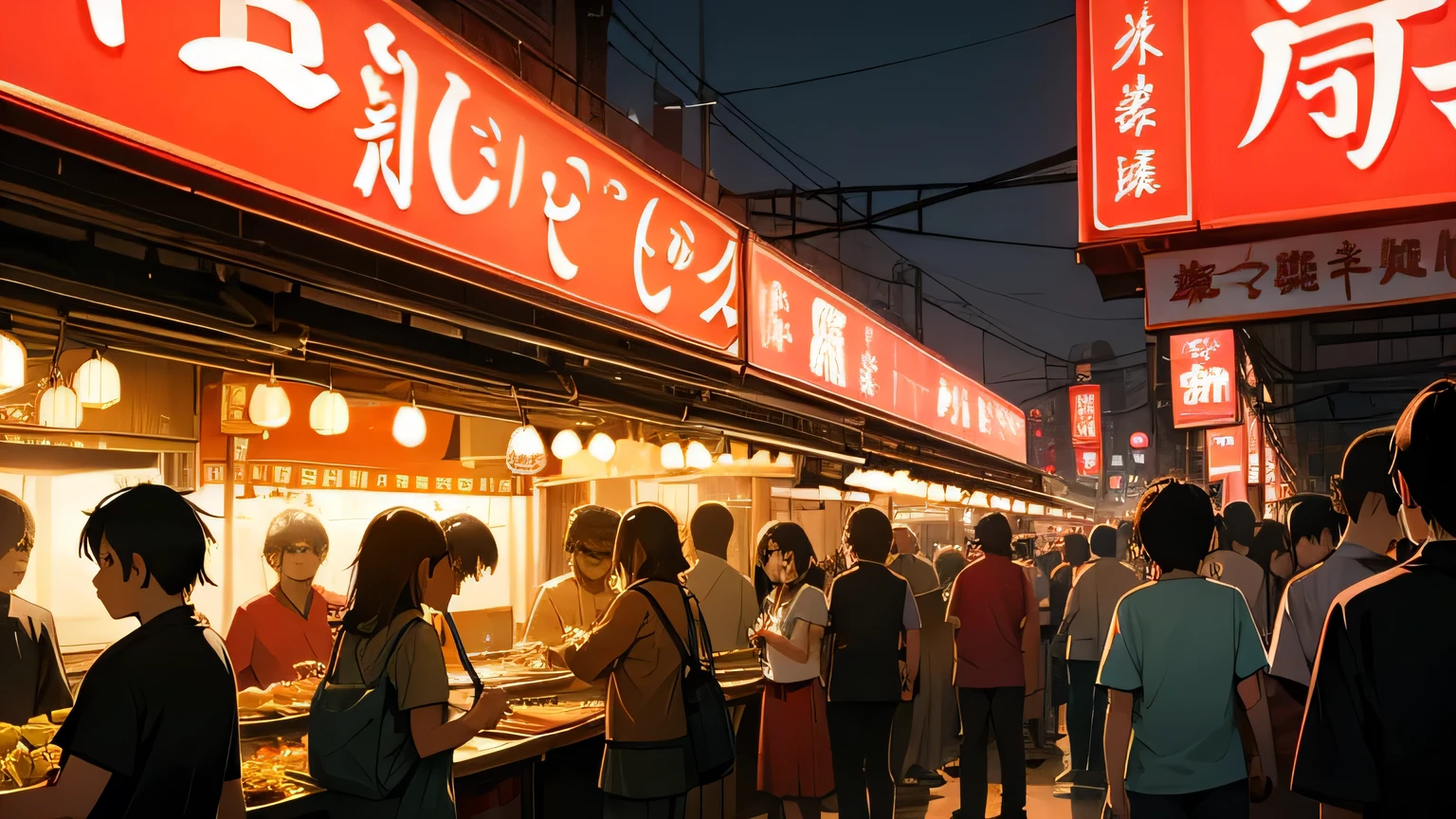 taiwan,night market,neon