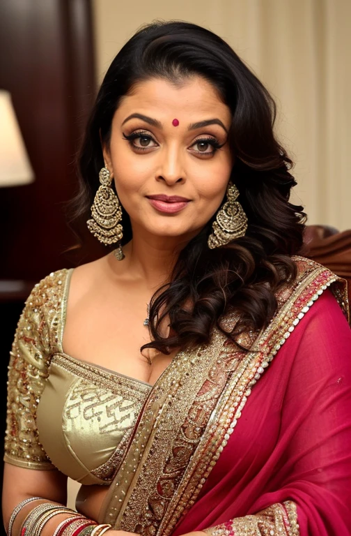 Close up photo of sexy mature milf ,Aishwarya Rai ,sad face ,crying face, tears in eyes